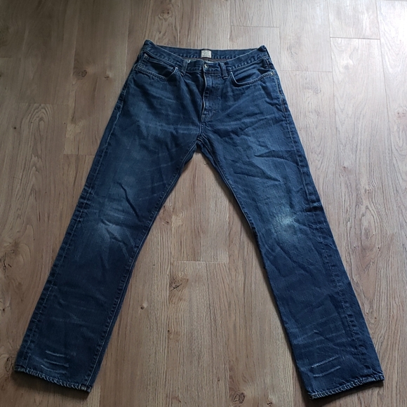 Mens J.Crew 30"x32" Strait Leg Dark Wash Jeans - Picture 3 of 3